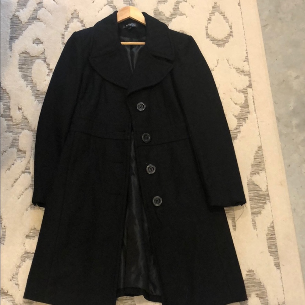 Black Peacoat-L